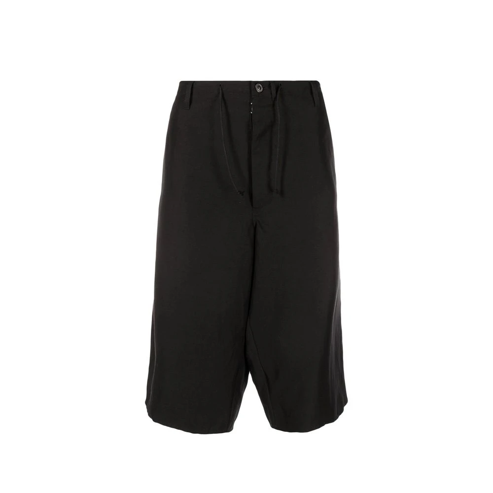 Maison Margiela Black Linen Bermuda Shorts - Male - Bermudas - S - Shorts