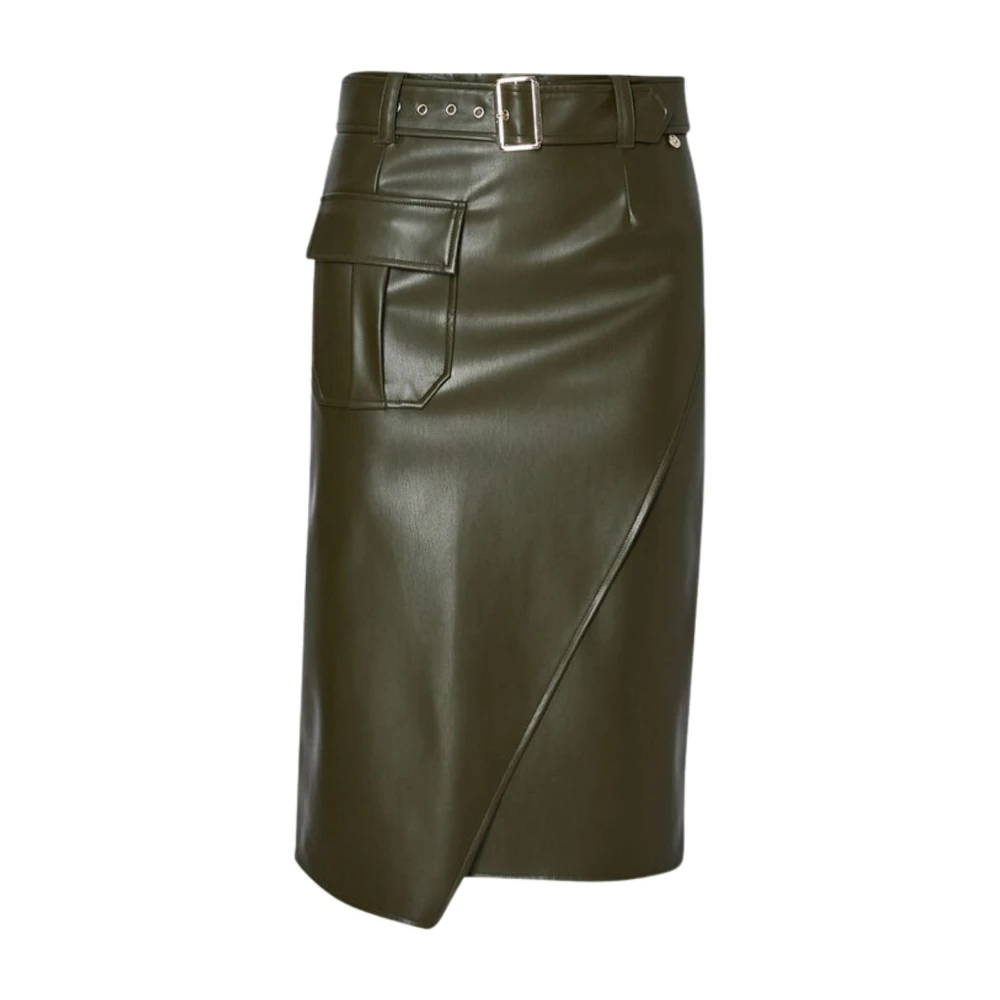 Liu Jo Leather Skirts Green Dames