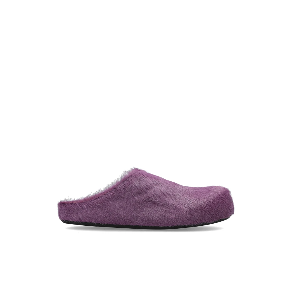 Marni Women's Purple Fussbett Sabot - Mules - 7 Uk - Shoes