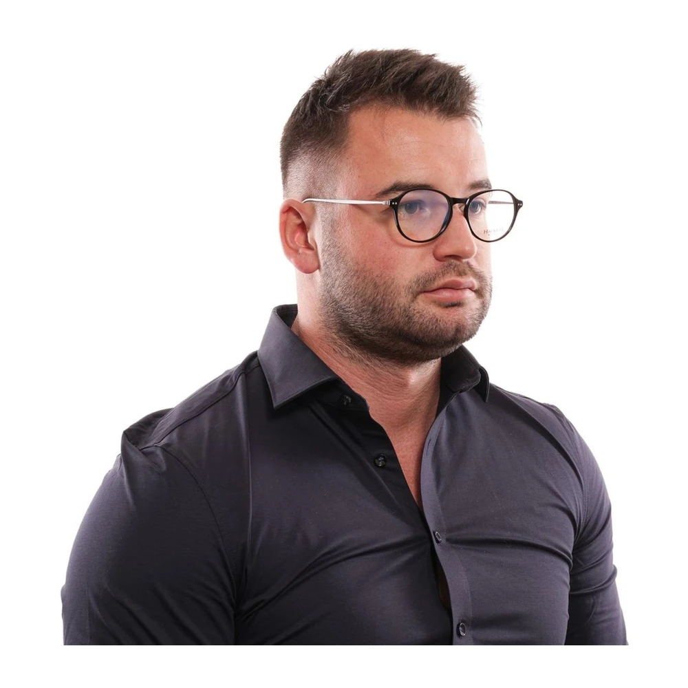 Hackett Heren Ronde Blauwfilter Optische Monturen Black Heren