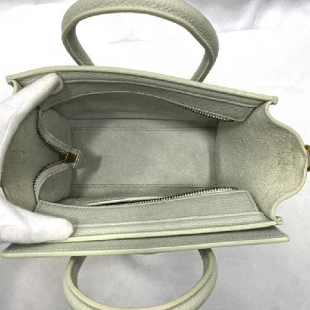 Celine Vintage Pre-owned Leather celine-bags Green Dames