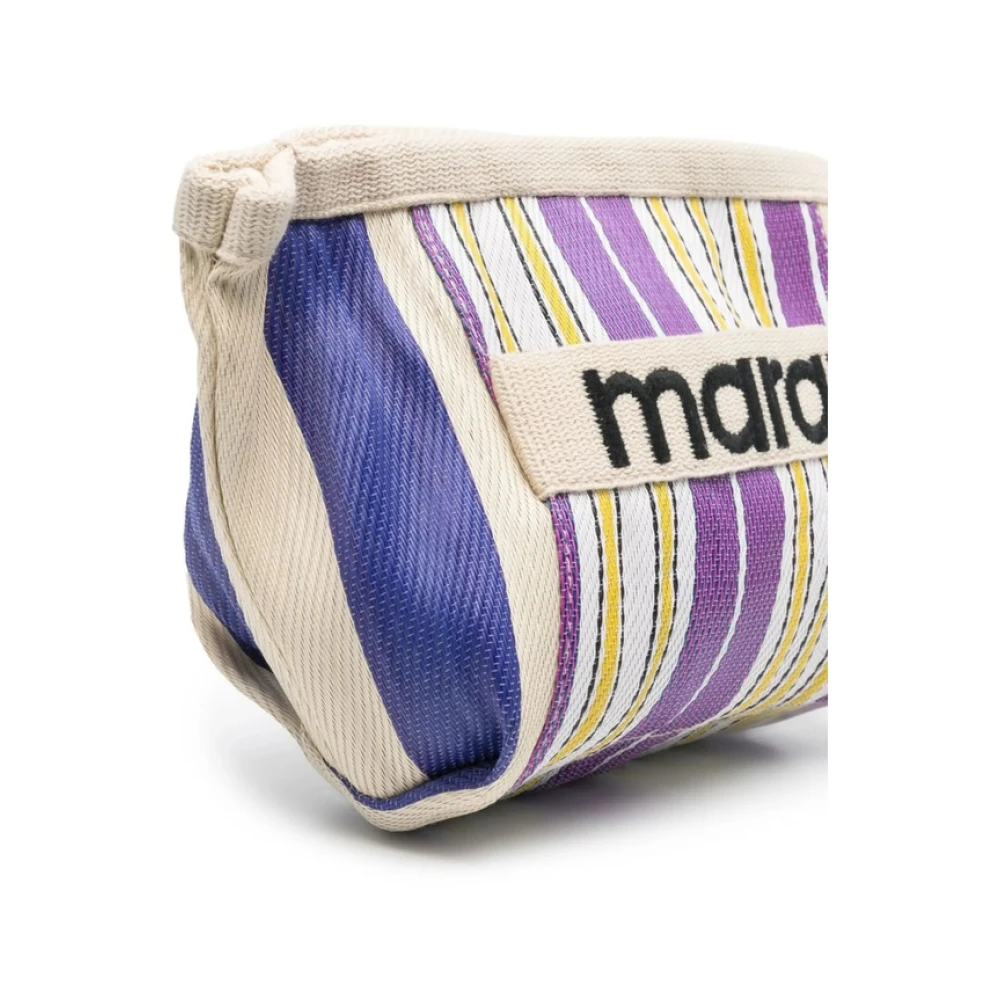 Isabel marant Gestreepte Logo Print Schoudertas Multicolor Dames