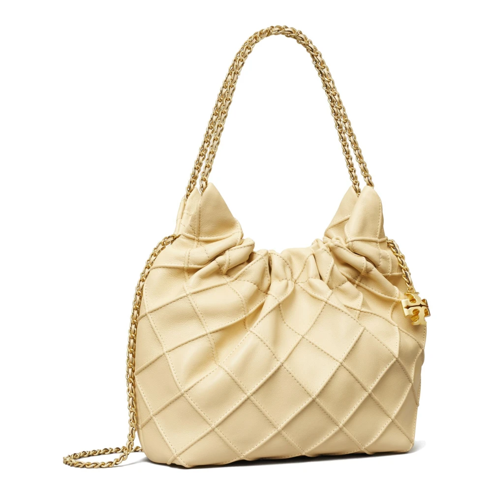 TORY BURCH Mini Hobo Schoudertas Beige Dames