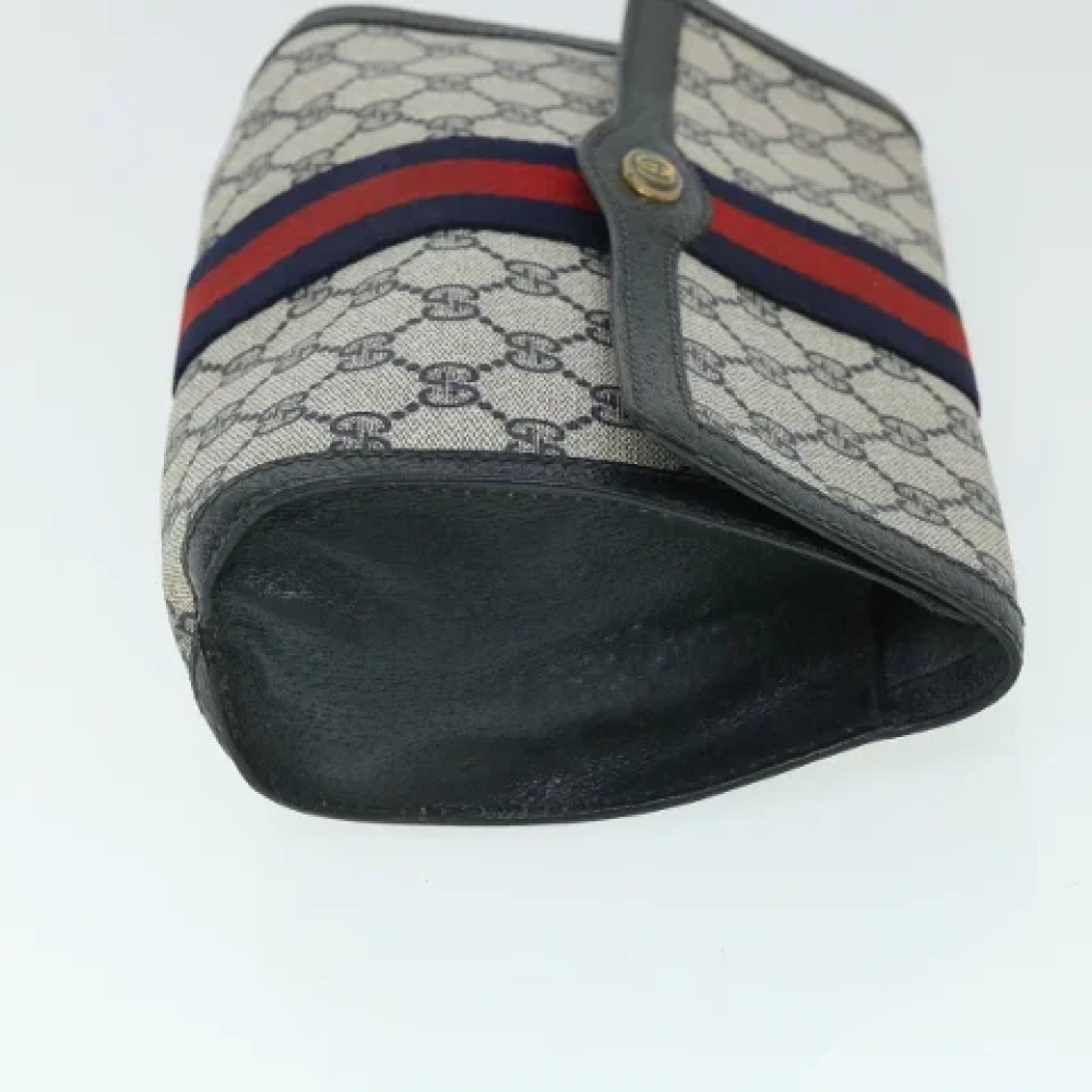 Gucci Vintage Pre-owned Leather clutches Blue Dames