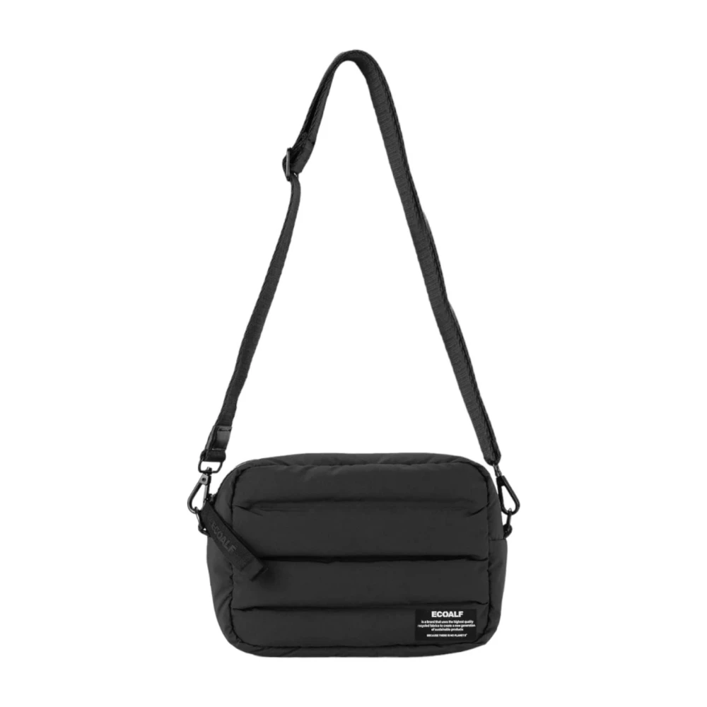 Ecoalf Black Cross Body Messenger, Female, One Size, Compact Shoulder Bag Padalf