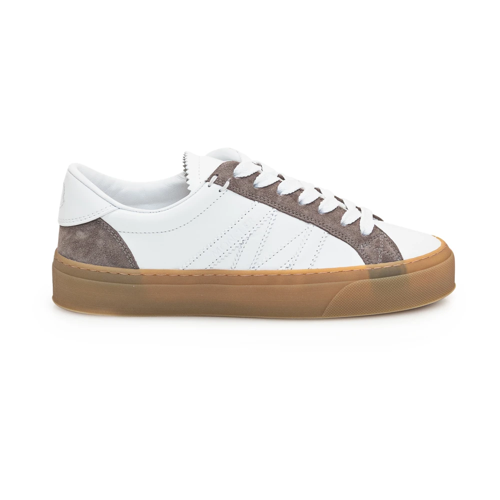 Moncler Monaco M Low-top Sneakers Dames Schoenen Wit