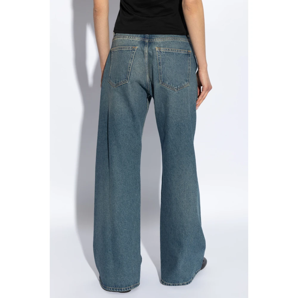 MM6 Maison Margiela Jeans met een vintage-effect Blue Dames