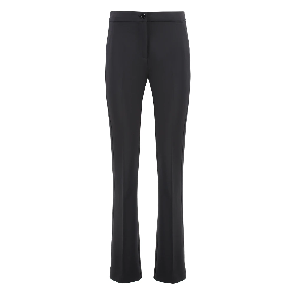 pinko Viscose Stretch Broek met Zijzakken Black Dames
