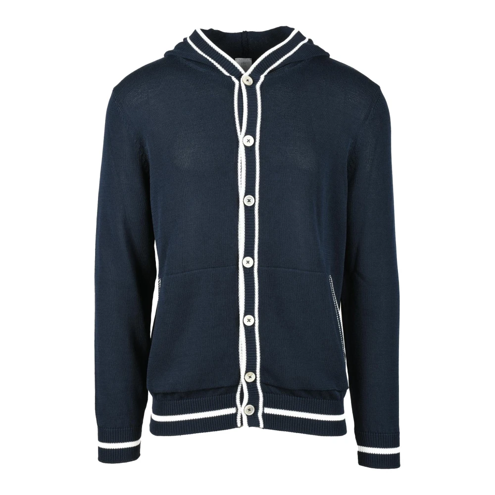 Eleventy Katoenen Vest Blue Heren