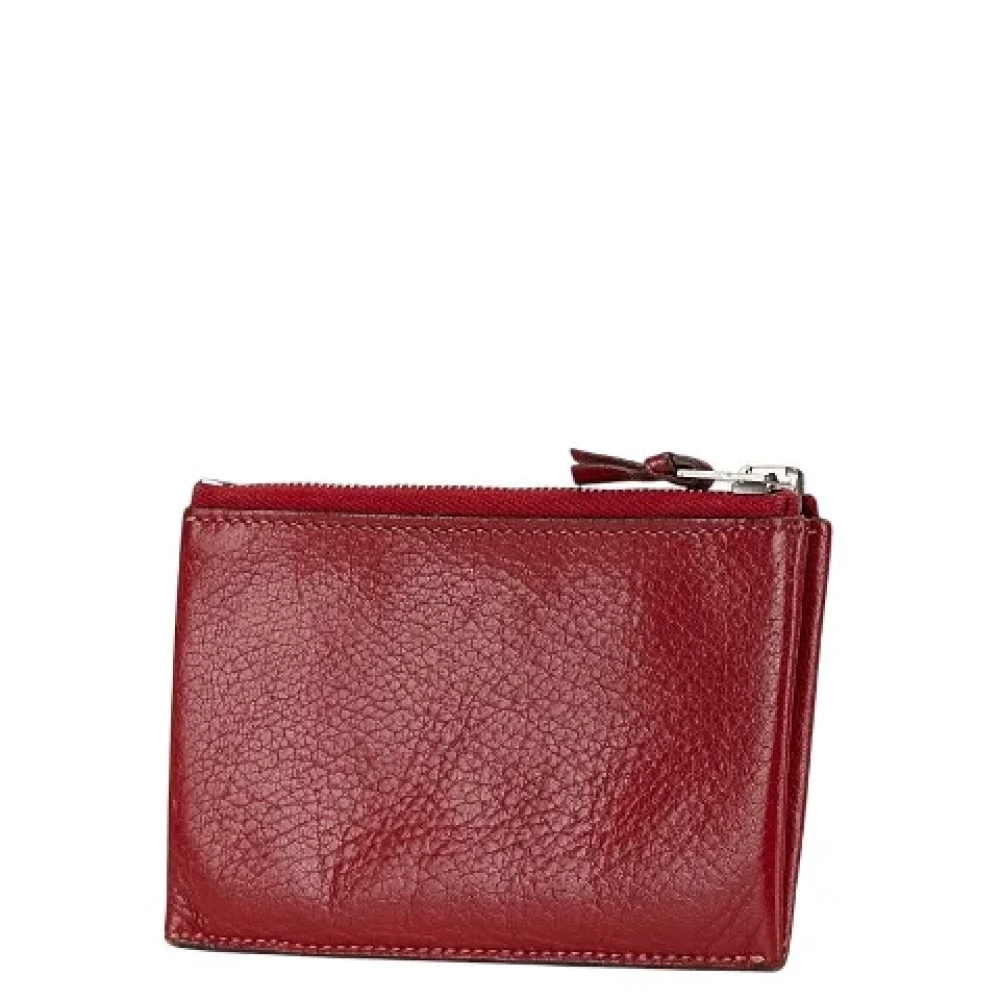 Hermès Vintage Pre-owned Leather wallets Red Dames