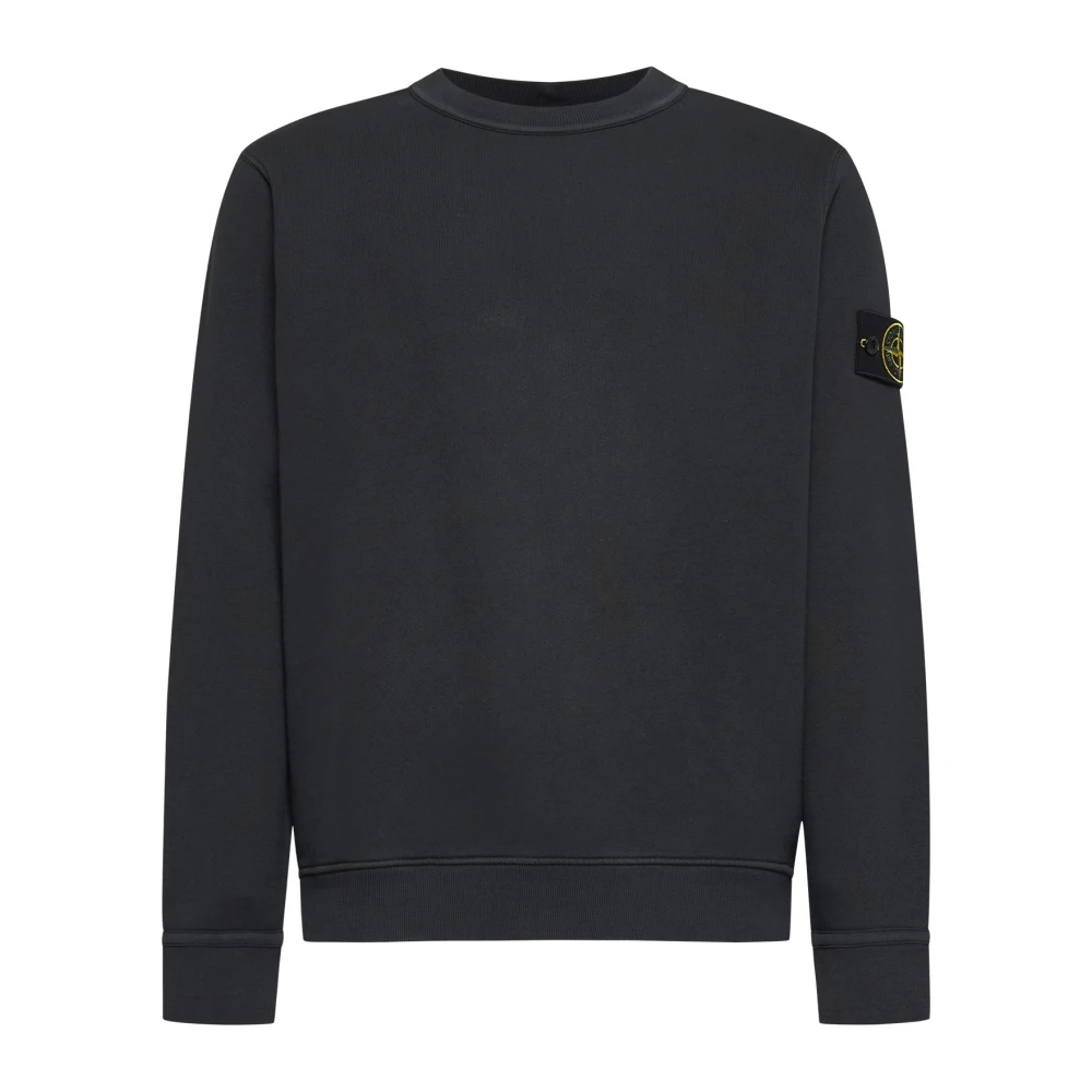 Stone Island Lei Grijs Katoenen Ronde Hals Sweatshirt Gray Heren
