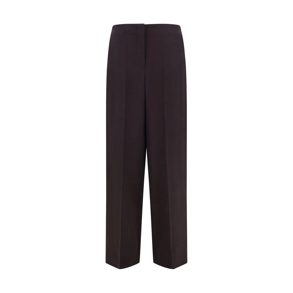 Fendi Wollen broek met knoopsluiting Purple Dames