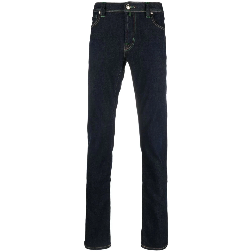 Tramarossa Blauwe Straight Stretch Jeans Blue Heren