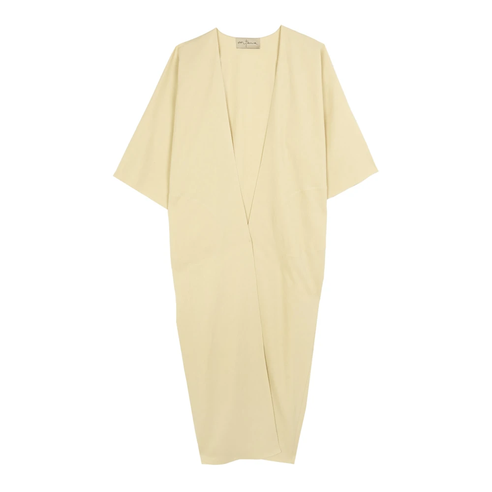 Cortana Women's Beige Culta, Long Oversized Sand Coat
