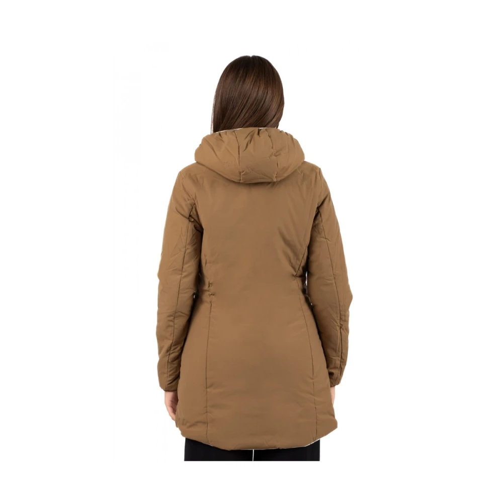 K-way Lichtgewicht waterdichte windjack voor dames Brown Dames