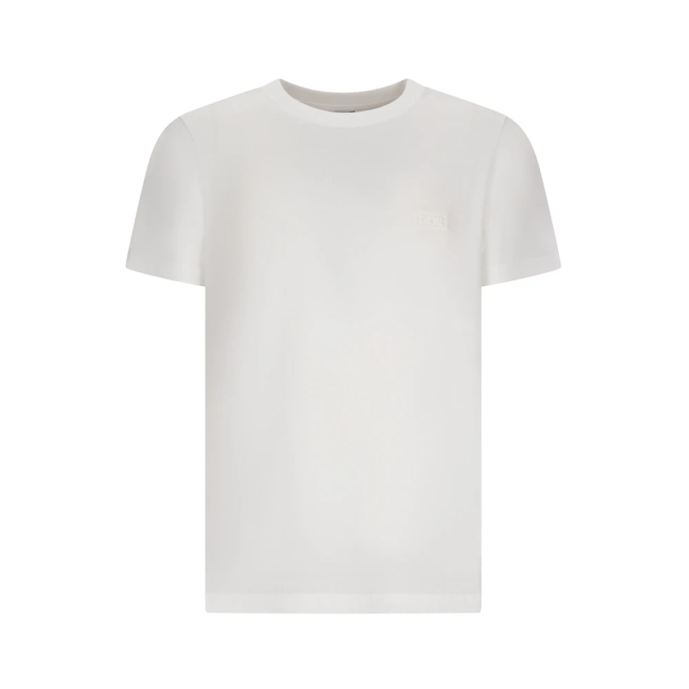 Dior Men's White T-Shirts, M, Casual Cotton T-Shirt For