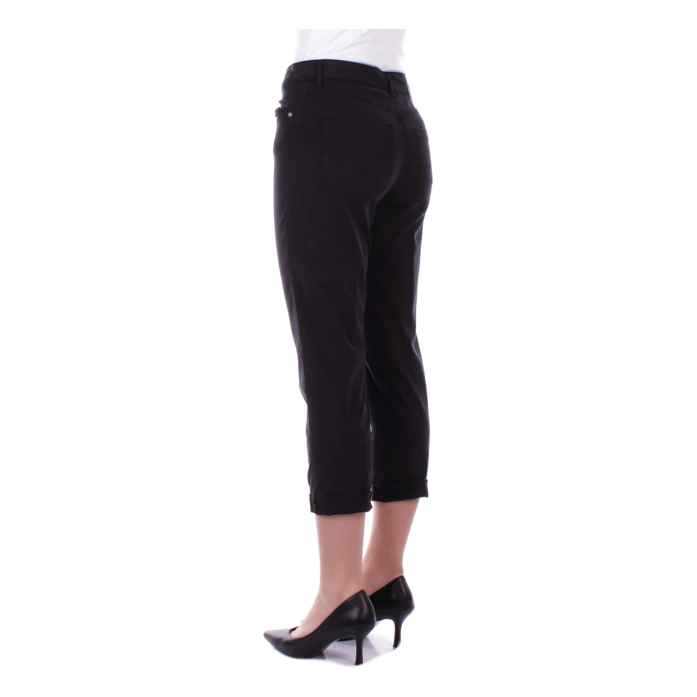 Dondup Zwarte Broek met Knopen Black Dames