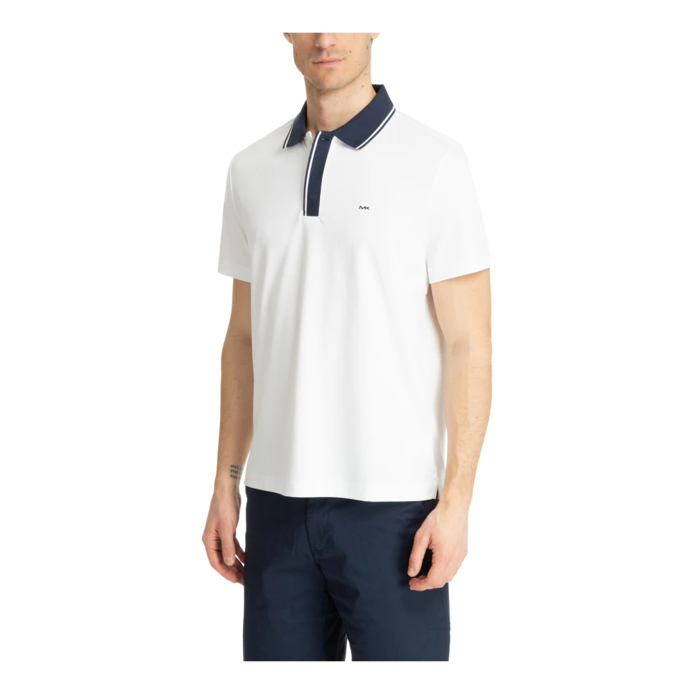 Michael Kors Multikleurig Logo Polo Shirt White Heren