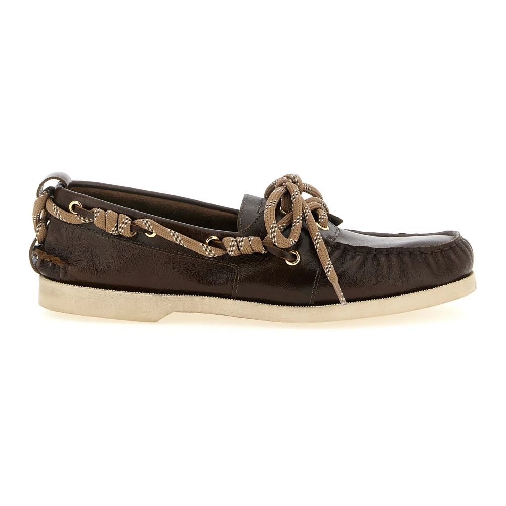 Golden Goose Men's Brown Cruise Loafer - Boat Shoes - 6 Uk - Shoes