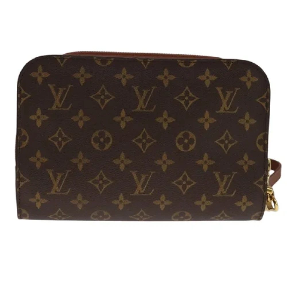 Louis Vuitton Vintage Pre-owned Canvas clutches Brown Dames