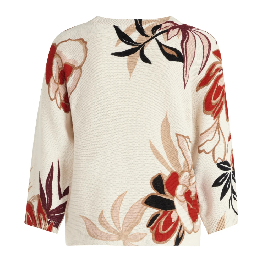 Betty Barclay Bloemen Paillet Trui Beige Dames