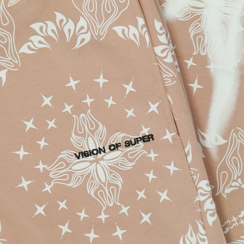Vision OF Super Bandana Print Lichtgewicht Trainingsbroek Pink Heren