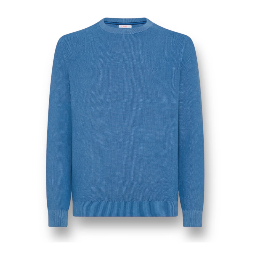 Sun68 Blauwe Avion Sweater Blue Heren