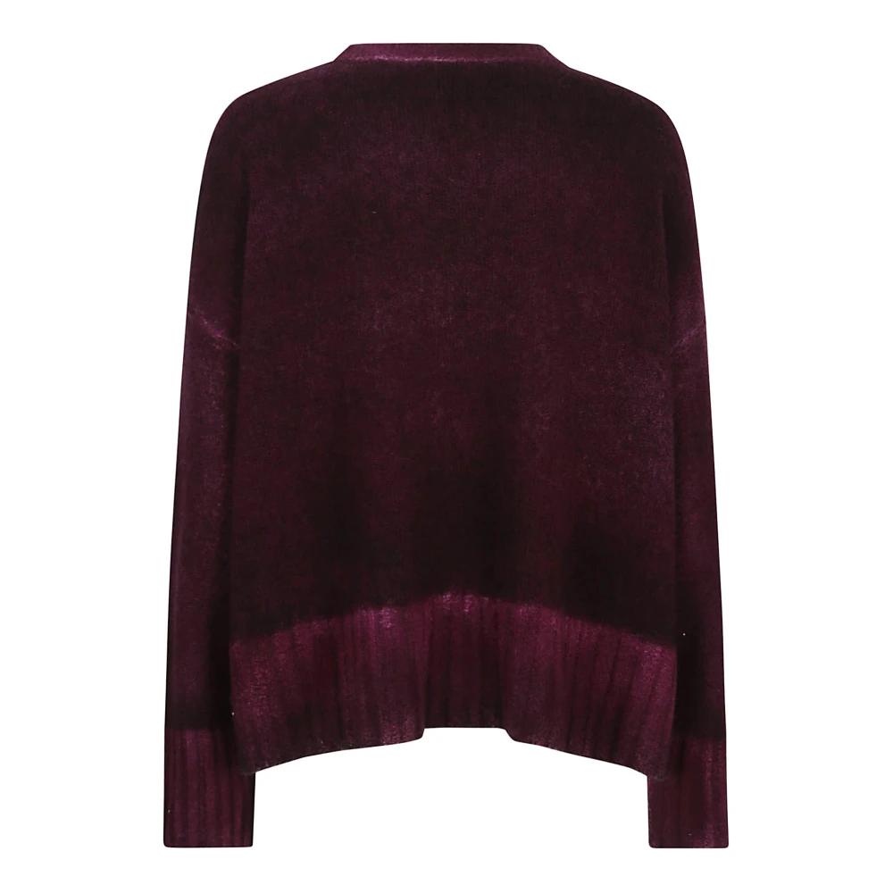 Avant Toi Luxe Merino Cashmere Zijde Sweaters Purple Dames