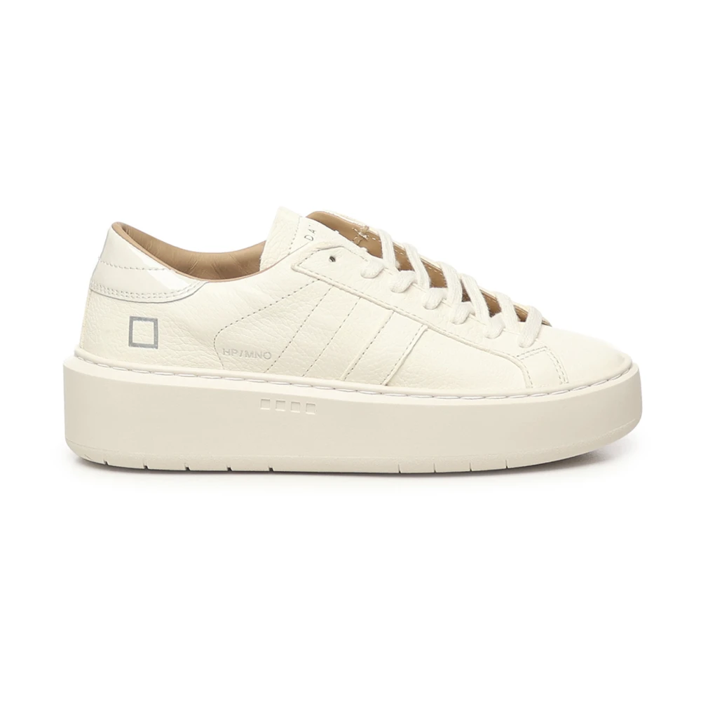 D.a.t.e. Women's Beige Low Platform Sneakers