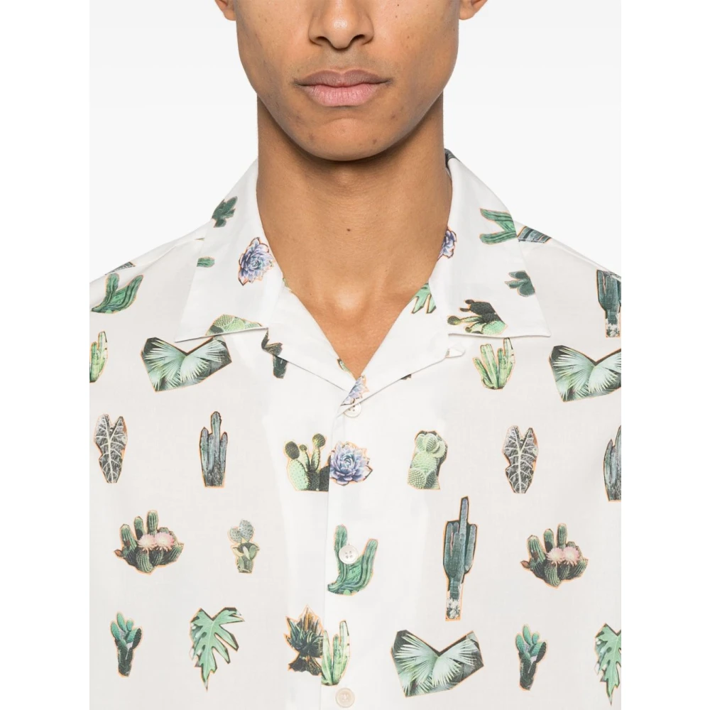 PS By Paul Smith Wit Katoenen Overhemd Stijlvol Veelzijdig White Heren