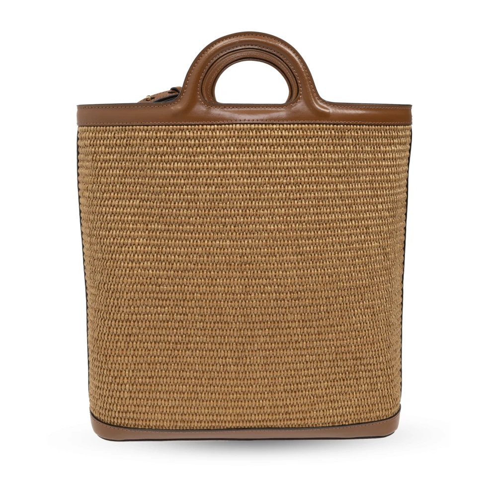 Marni Tropicalia shopper tas Brown Dames