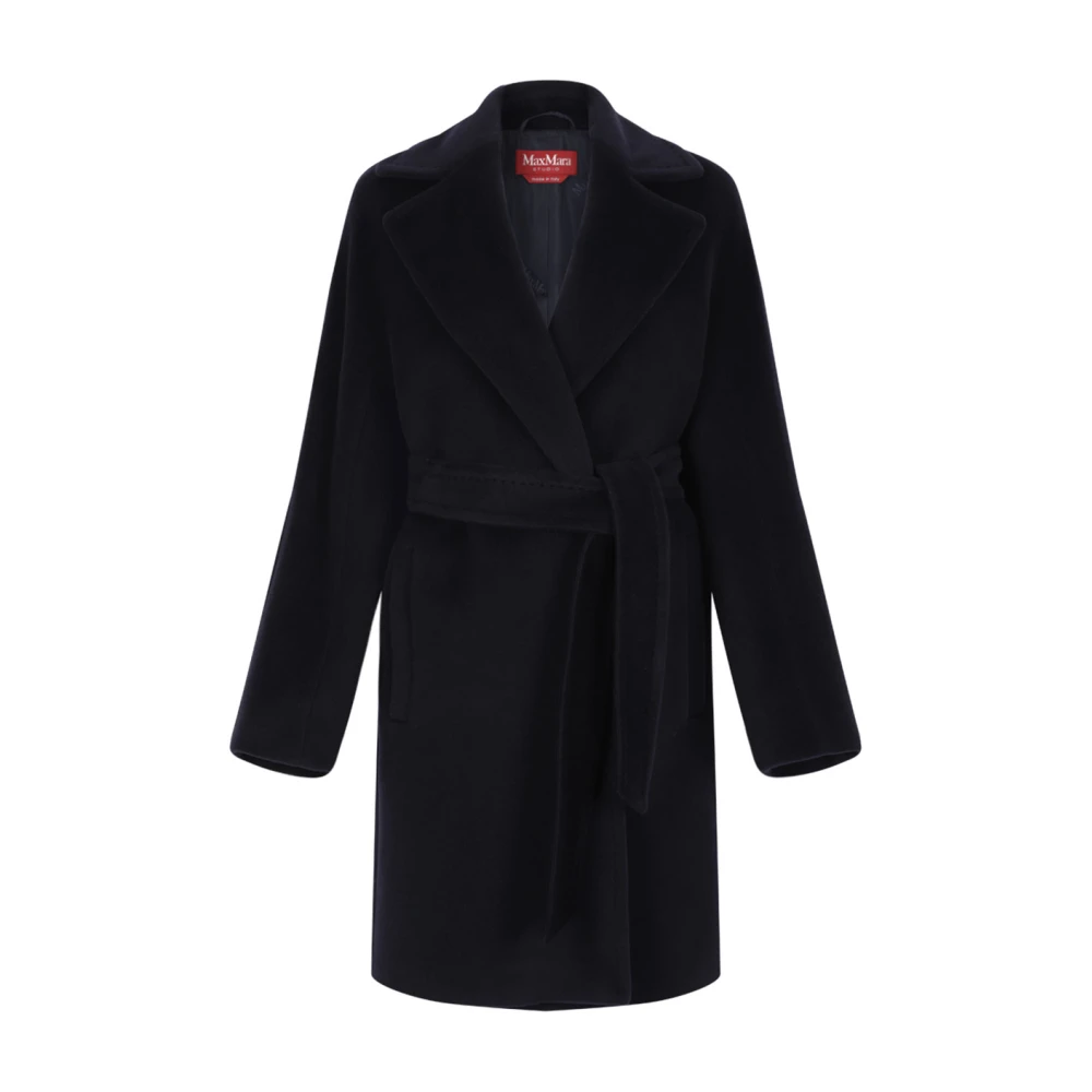 Max Mara Studio Women's Blue Scire Dressing Gown Coat