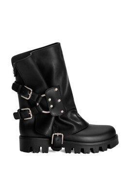 Dolce and gabbana Calfskin ankle boots with studs Dolce & Gabbana Calfskin ankle boots with studs | REVERSIBLE main image 4