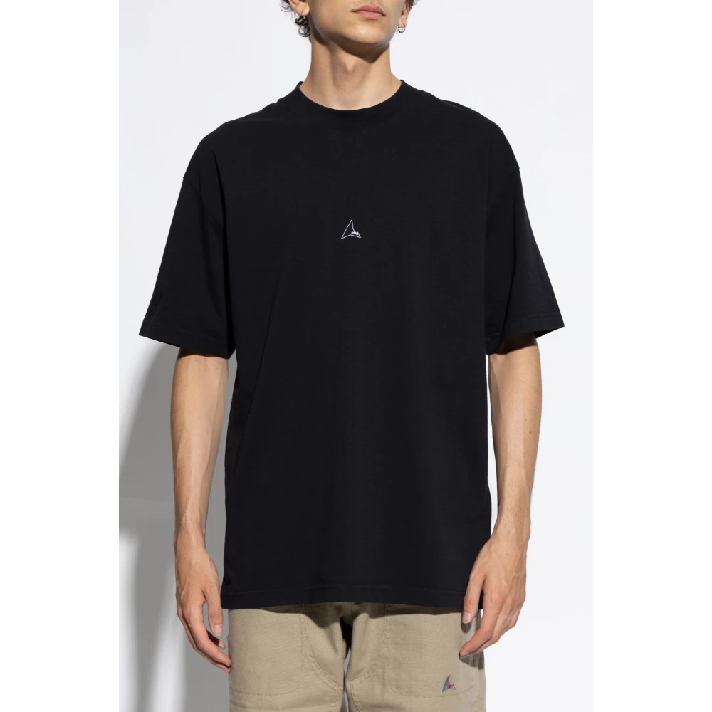 ROA T-shirt met logo Black Heren