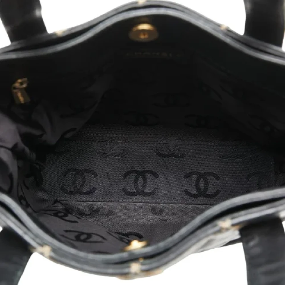 Chanel Vintage Pre-owned Leather chanel-bags Blue Dames