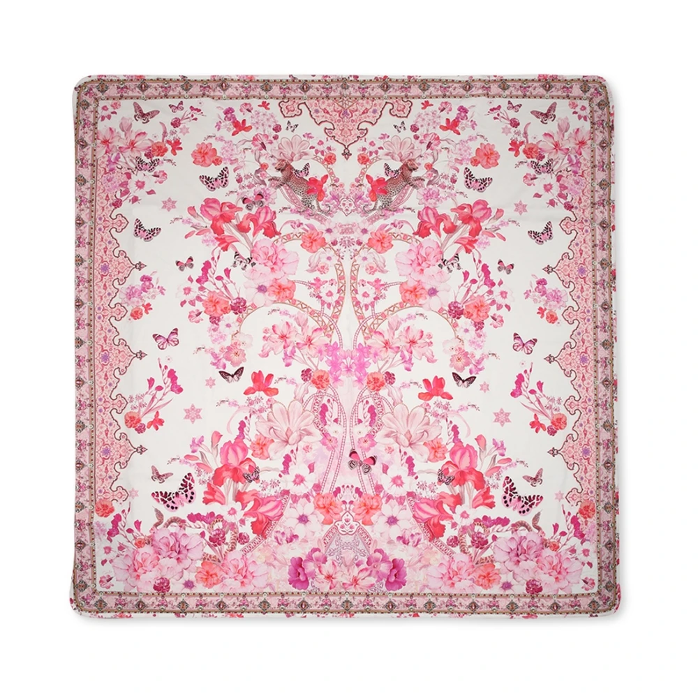 Camilla Roze Bloemen Vlinder Katoenen Deken Pink Dames