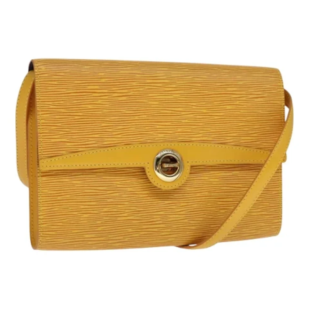 Louis Vuitton Vintage Pre-owned Leather louis-vuitton-bags Yellow Dames
