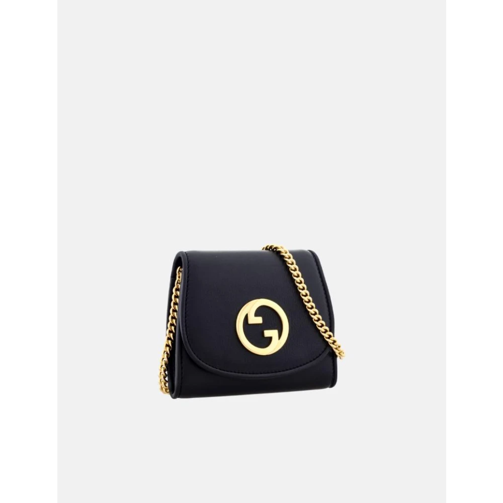 Gucci Blondie Chain Wallet Black Dames