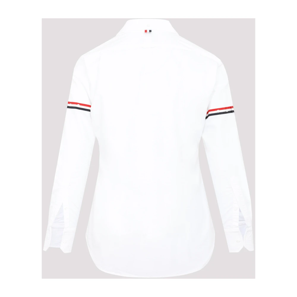 Thom Browne Witte Oxford Overhemd Klassieke Stijl White Heren