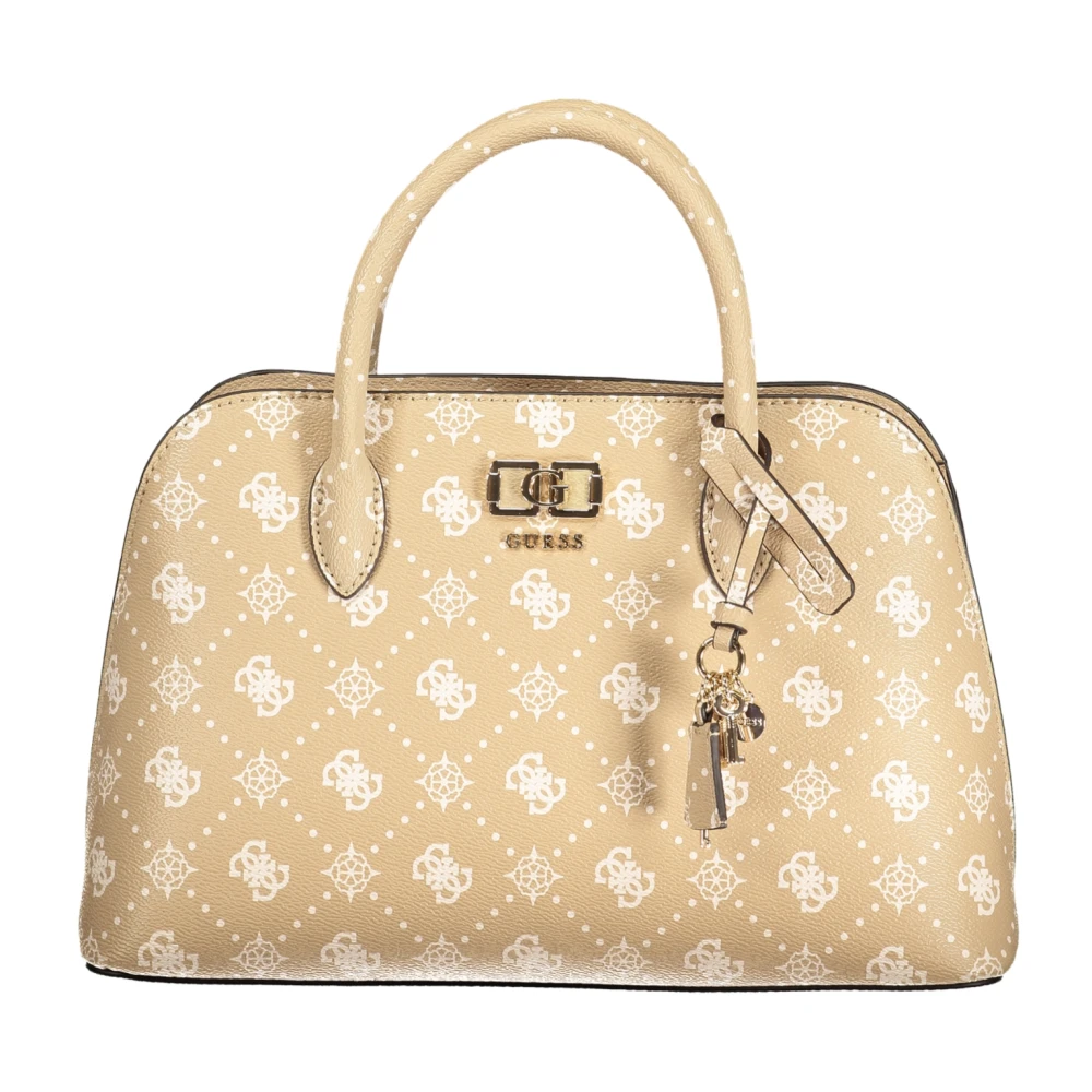 Guess Women's Beige Handbags, One Size, Emelie Logo Bag