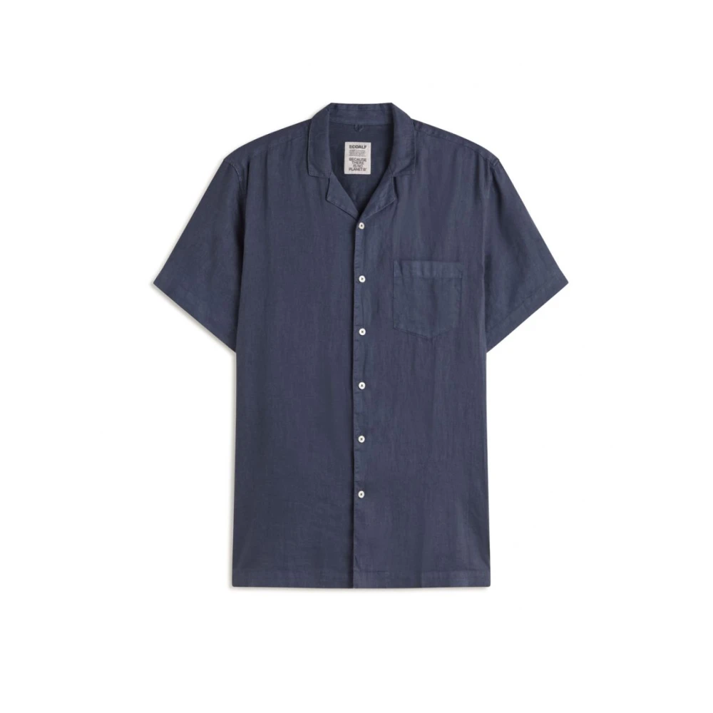 Ecoalf Sutar Linnen Overhemd Blue Heren