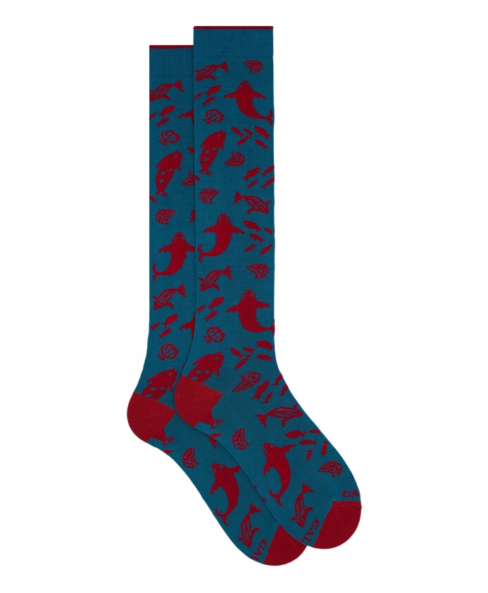 chaussettes-en-coton-a-motif-de-poissons-pour-femmes-bleu-clair