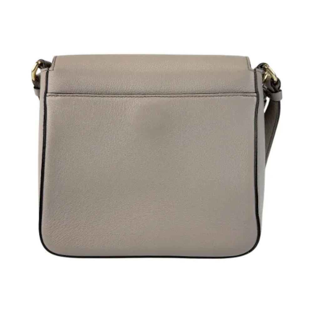 Salvatore Ferragamo Pre-owned Leather shoulder-bags Gray Dames