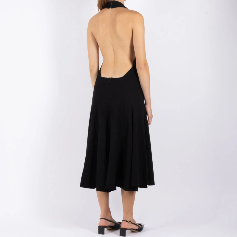 Jacquemus Zwarte Feestjurk Favola Silhouet Black Dames
