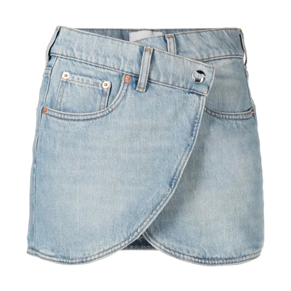 Coperni Women's Blue Denim Skirts, S, Denim Mini Skirt