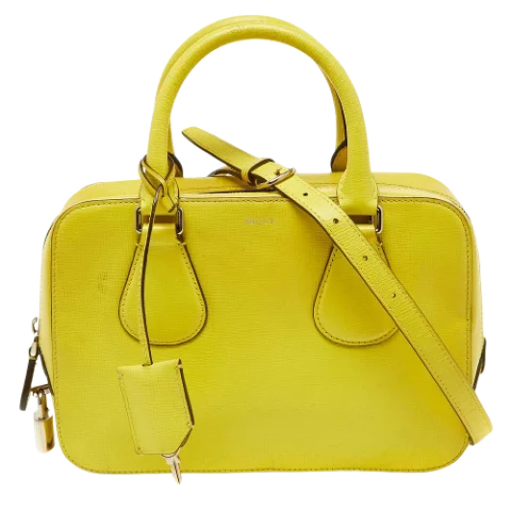 Bally Pre-owned Leather handbags Yellow Dames