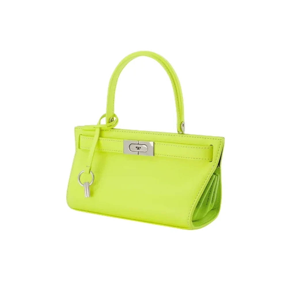 TORY BURCH Leather handbags Yellow Dames