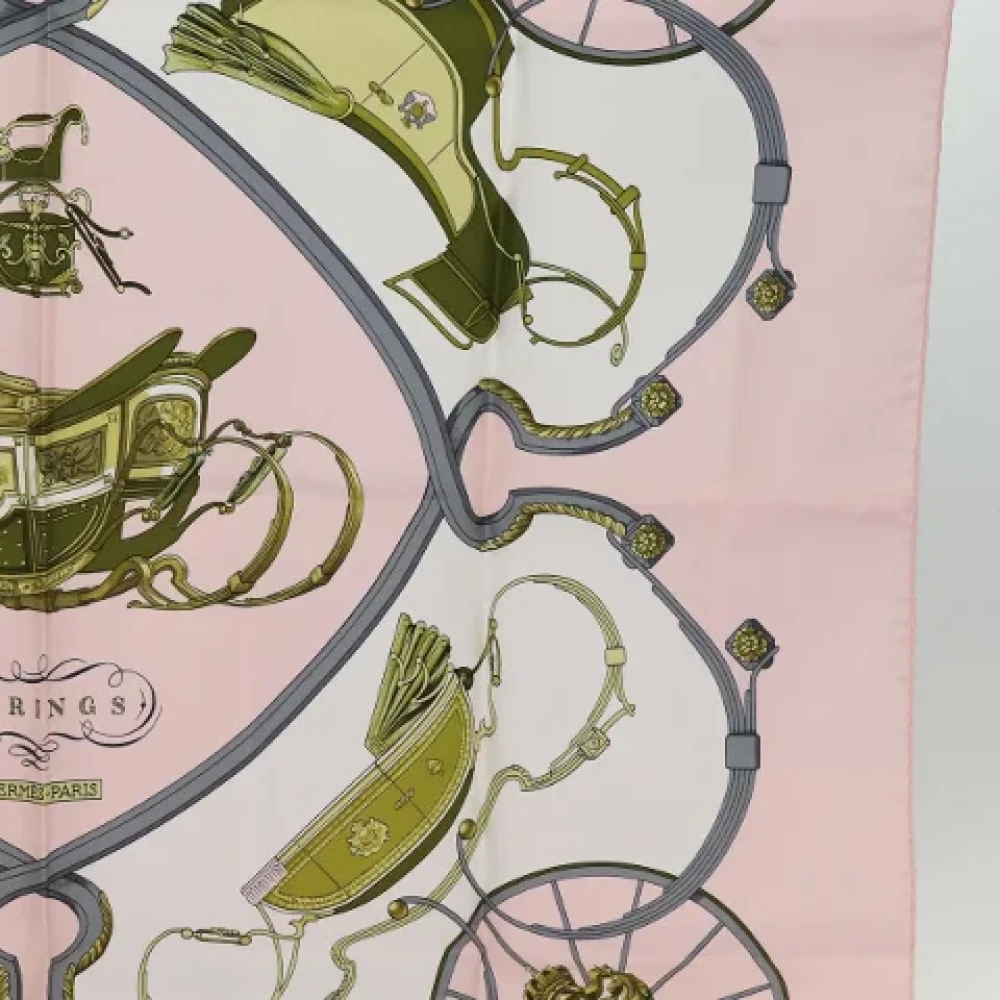 Hermès Vintage Pre-owned Silk scarves Pink Dames