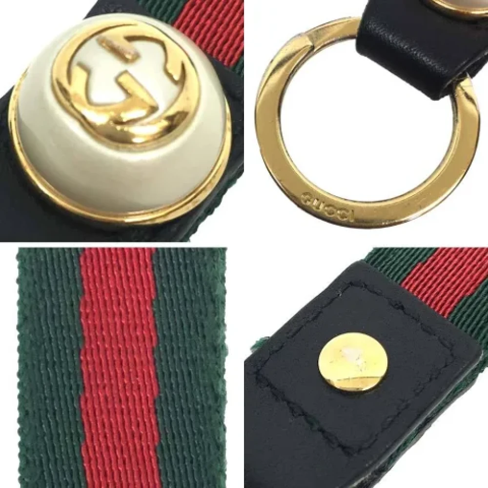 Gucci Vintage Pre-owned Fabric key-holders Green Dames