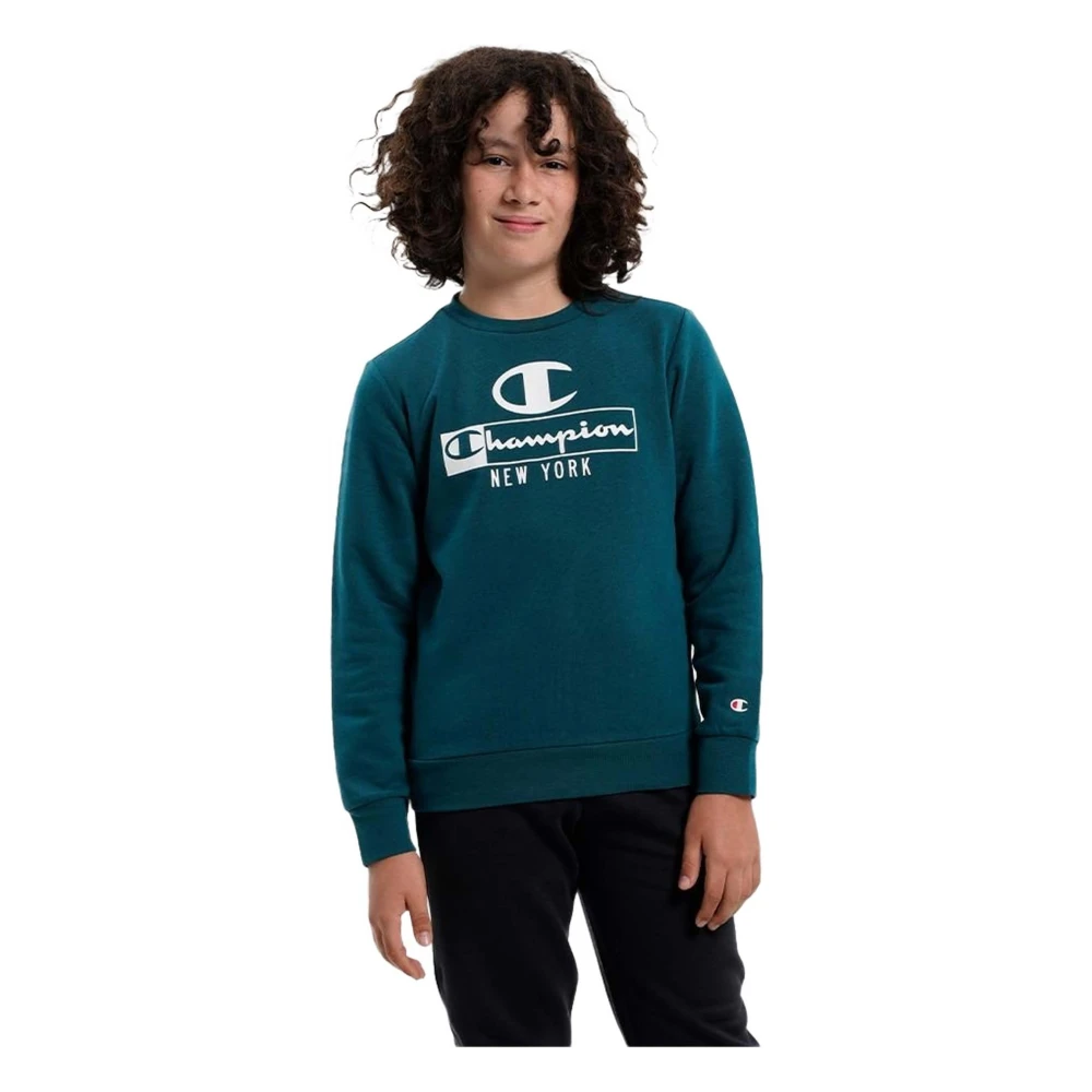 Champion Hoodie för Barn Green, Pojke